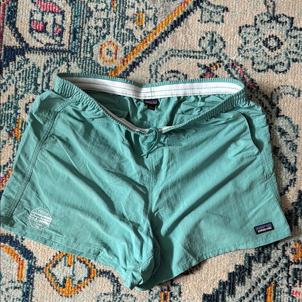 Patagonia “Baggies” Green Athletic Shorts